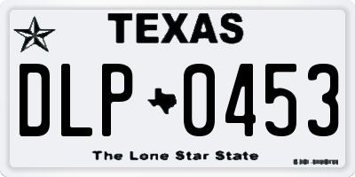 TX license plate DLP0453