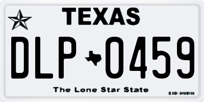 TX license plate DLP0459