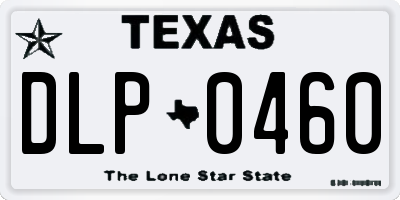 TX license plate DLP0460