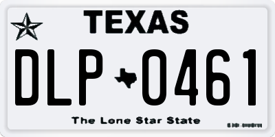 TX license plate DLP0461