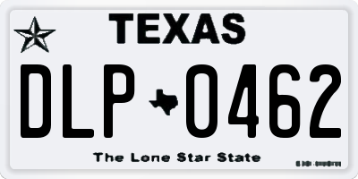 TX license plate DLP0462