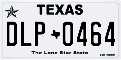 TX license plate DLP0464