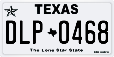 TX license plate DLP0468