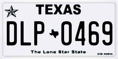 TX license plate DLP0469