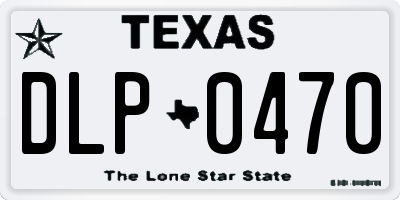TX license plate DLP0470