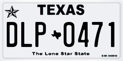 TX license plate DLP0471