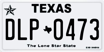 TX license plate DLP0473