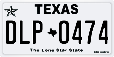 TX license plate DLP0474