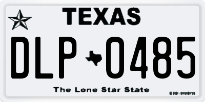 TX license plate DLP0485