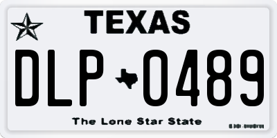 TX license plate DLP0489