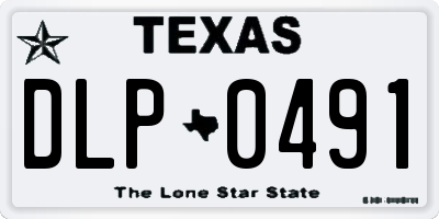 TX license plate DLP0491