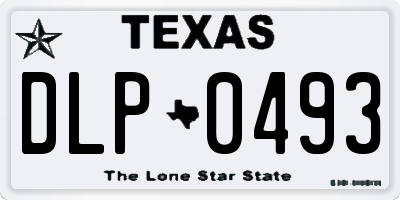 TX license plate DLP0493