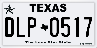 TX license plate DLP0517