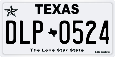 TX license plate DLP0524
