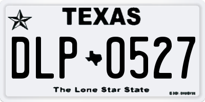 TX license plate DLP0527