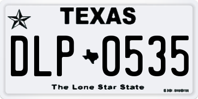 TX license plate DLP0535