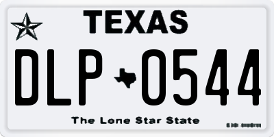 TX license plate DLP0544