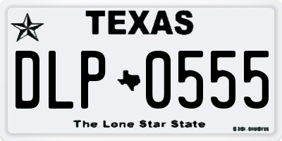 TX license plate DLP0555