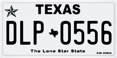 TX license plate DLP0556