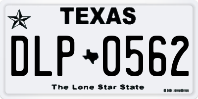 TX license plate DLP0562