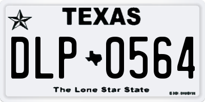 TX license plate DLP0564