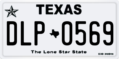 TX license plate DLP0569
