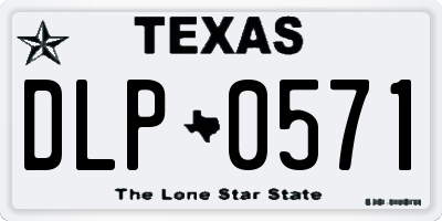 TX license plate DLP0571