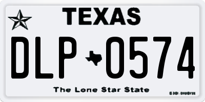 TX license plate DLP0574