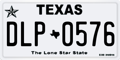 TX license plate DLP0576