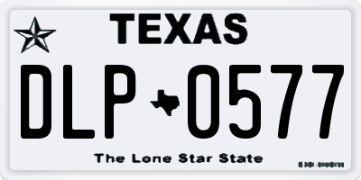TX license plate DLP0577
