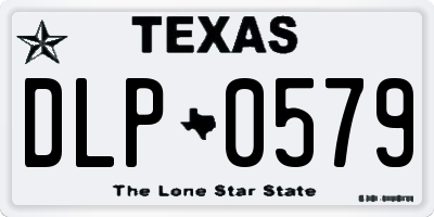 TX license plate DLP0579