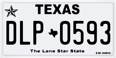 TX license plate DLP0593