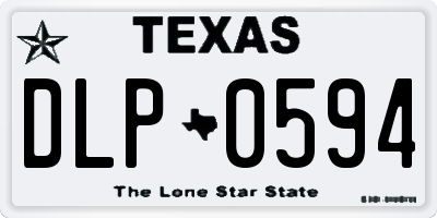 TX license plate DLP0594