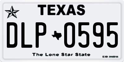 TX license plate DLP0595