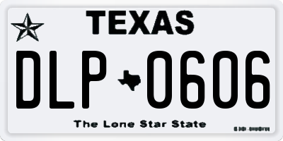TX license plate DLP0606