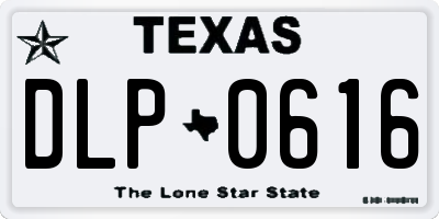 TX license plate DLP0616