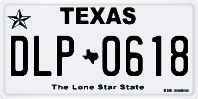 TX license plate DLP0618