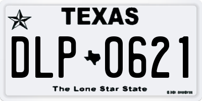 TX license plate DLP0621