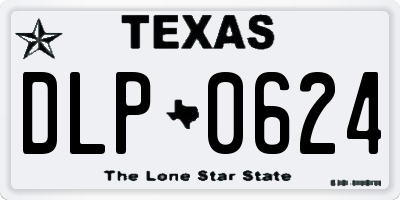 TX license plate DLP0624
