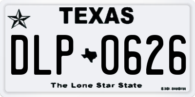 TX license plate DLP0626