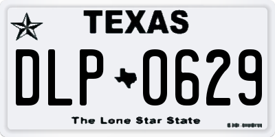 TX license plate DLP0629