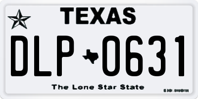 TX license plate DLP0631