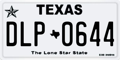 TX license plate DLP0644