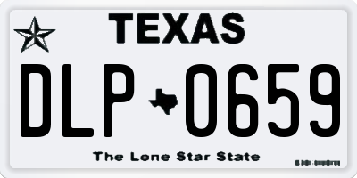 TX license plate DLP0659