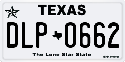 TX license plate DLP0662