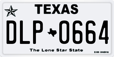 TX license plate DLP0664