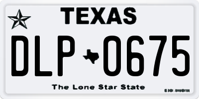 TX license plate DLP0675