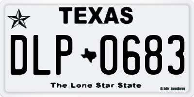 TX license plate DLP0683