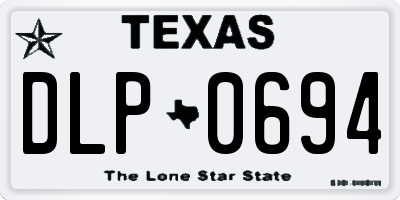 TX license plate DLP0694