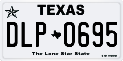 TX license plate DLP0695